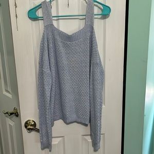 Cold shoulder sweater